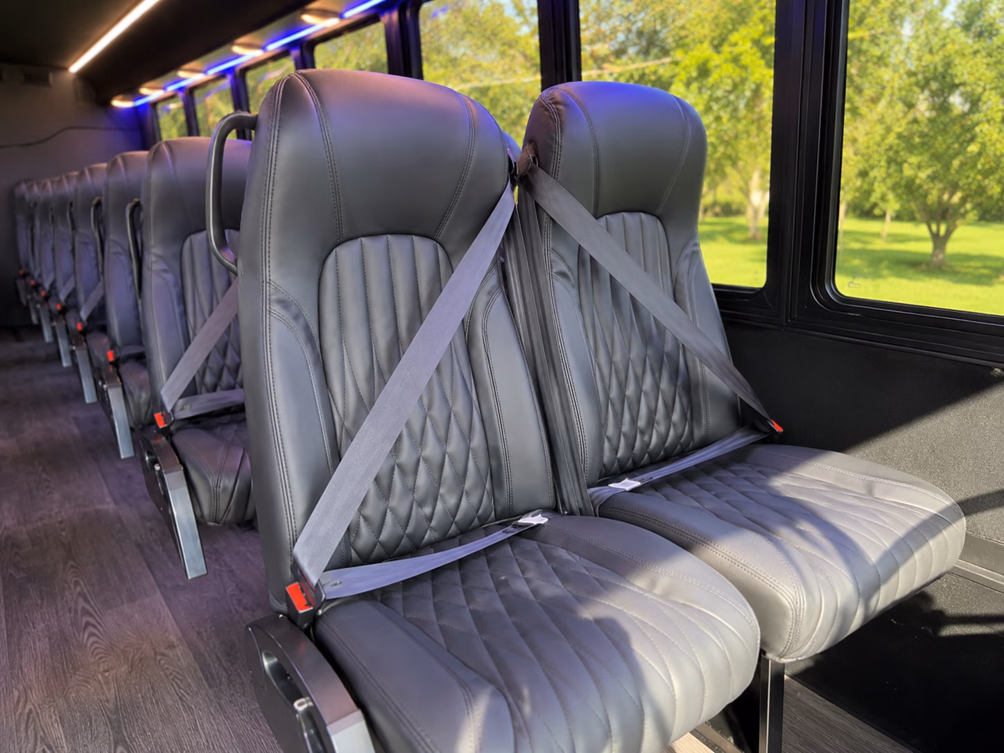 waco 18 passenger minibus interior