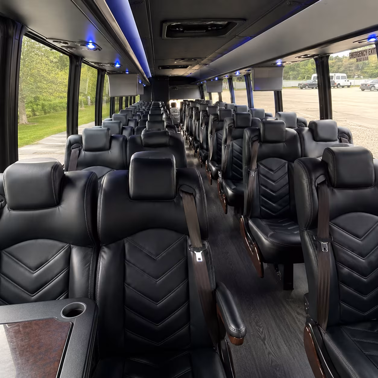 waco 28 passenger minibus inside