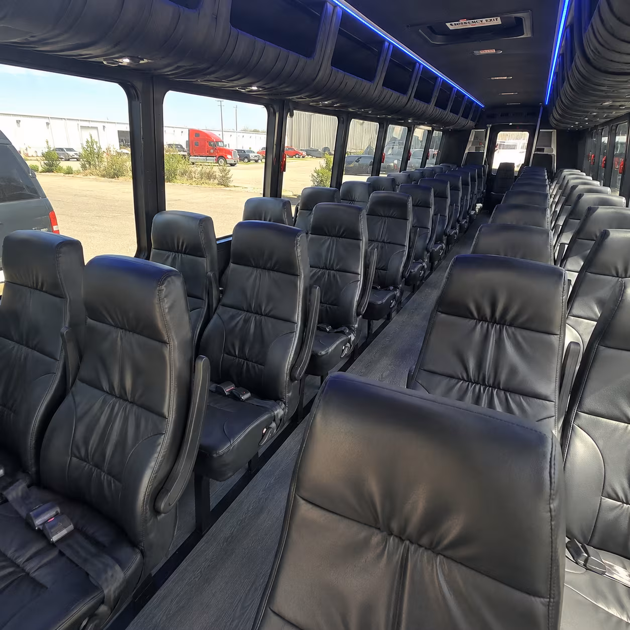 wedding guest shuttle buses between waco hotels and ceremony venues